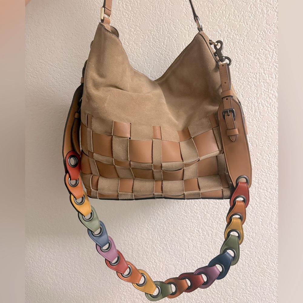 MICHAEL Michael Kors Tan Woven Shoulder Bag